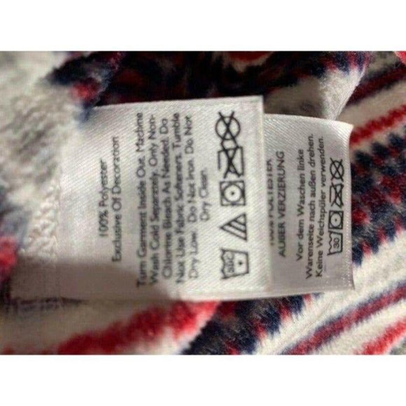Eddie Bauer Fair Isle Red, White and Blue Sweater size Small - Picture 5 of 5